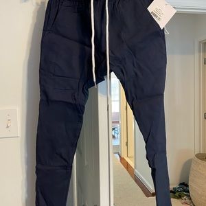 Selling Boston twill pant in French navy from Legoe heritage maternity.